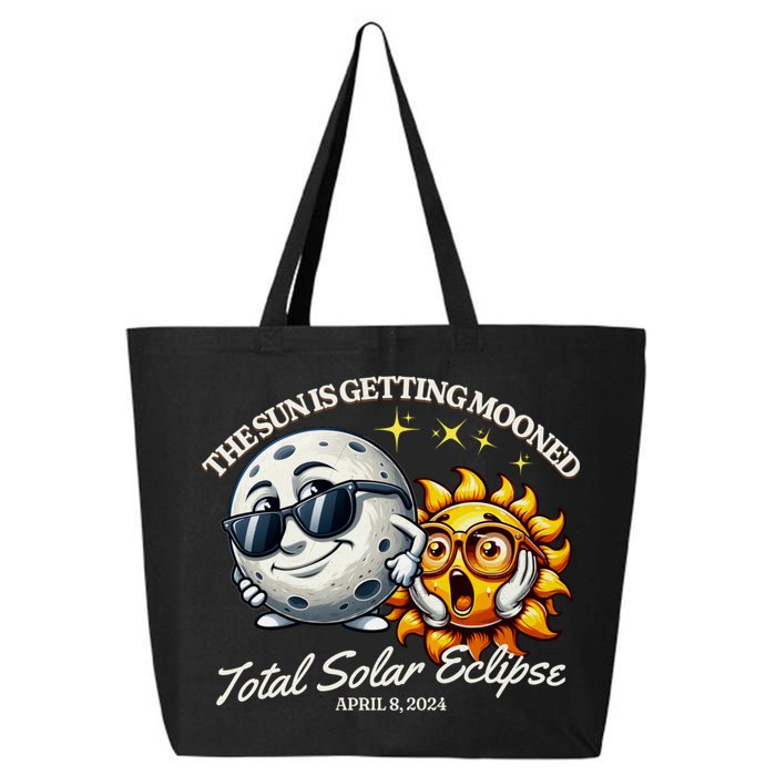Funny The Sun Is Getting Mooned Total Solar Eclipse April 08 2024 25L Jumbo Tote
