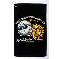 Funny The Sun Is Getting Mooned Total Solar Eclipse April 08 2024 Golf Towel