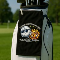 Funny The Sun Is Getting Mooned Total Solar Eclipse April 08 2024 Golf Towel