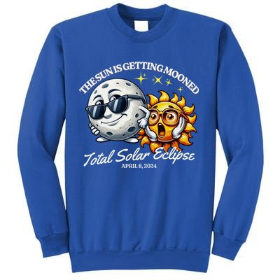 Funny The Sun Is Getting Mooned Total Solar Eclipse April 08 2024 Sweatshirt