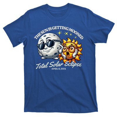 Funny The Sun Is Getting Mooned Total Solar Eclipse April 08 2024 T-Shirt