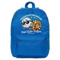 Funny The Sun Is Getting Mooned Total Solar Eclipse April 08 2024 16 in Basic Backpack