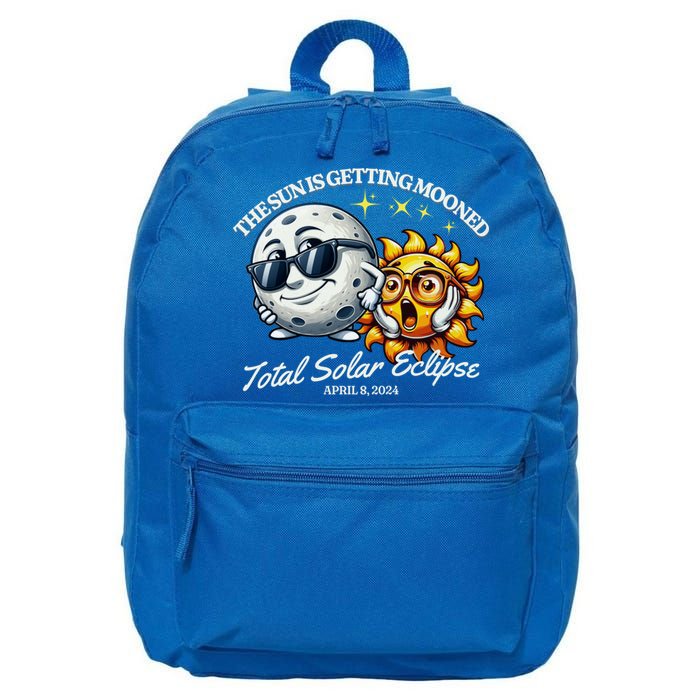 Funny The Sun Is Getting Mooned Total Solar Eclipse April 08 2024 16 in Basic Backpack