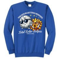 Funny The Sun Is Getting Mooned Total Solar Eclipse April 08 2024 Tall Sweatshirt