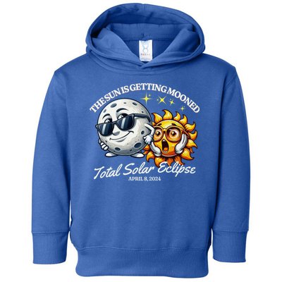 Funny The Sun Is Getting Mooned Total Solar Eclipse April 08 2024 Toddler Hoodie