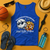 Funny The Sun Is Getting Mooned Total Solar Eclipse April 08 2024 Tank Top