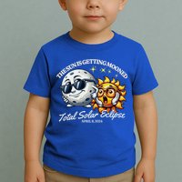 Funny The Sun Is Getting Mooned Total Solar Eclipse April 08 2024 Toddler T-Shirt