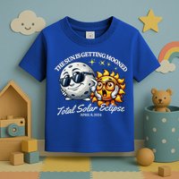 Funny The Sun Is Getting Mooned Total Solar Eclipse April 08 2024 Toddler T-Shirt
