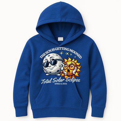 Funny The Sun Is Getting Mooned Total Solar Eclipse April 08 2024 Kids Hoodie
