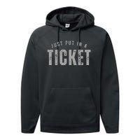 Funny Tech Support Just Put In A Ticket Performance Fleece Hoodie