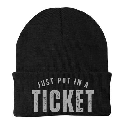 Funny Tech Support Just Put In A Ticket Knit Cap Winter Beanie