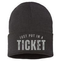 Funny Tech Support Just Put In A Ticket Sustainable Knit Beanie