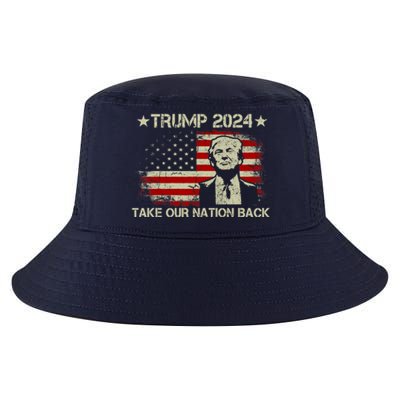 Free Trump Supporters Pro Trump 2024 Take Our Nation Back Republican Cool Comfort Performance Bucket Hat