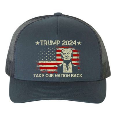 Free Trump Supporters Pro Trump 2024 Take Our Nation Back Republican Yupoong Adult 5-Panel Trucker Hat