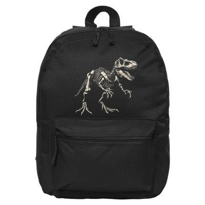 Funny Trex Skeleton Dinosaur 16 in Basic Backpack
