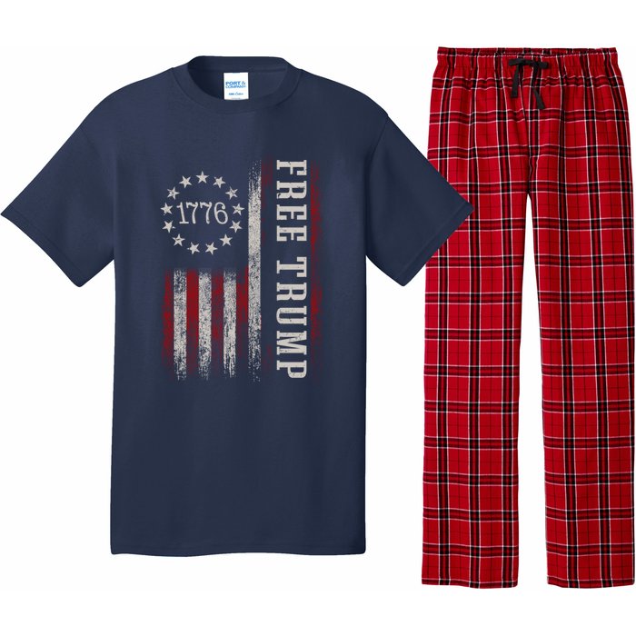 Free Trump Supporters Pro Trump 2024 Take Our Nation Back Republican Pajama Set