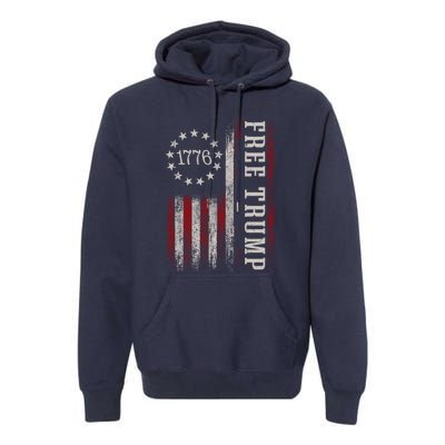 Free Trump Supporters Pro Trump 2024 Take Our Nation Back Republican Premium Hoodie