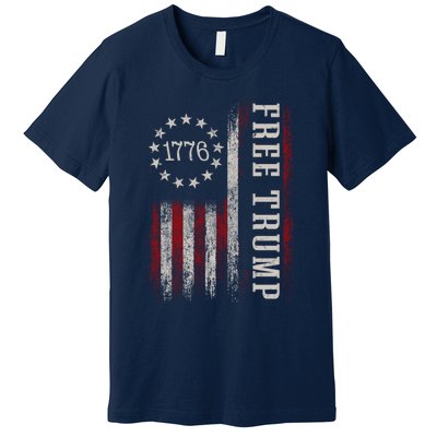 Free Trump Supporters Pro Trump 2024 Take Our Nation Back Republican Premium T-Shirt