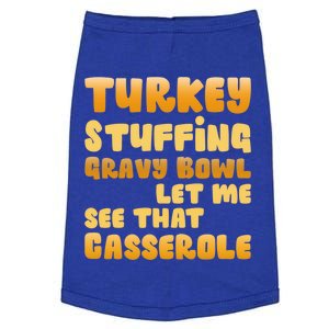 Funny Turkey Stuffing Gravy Bowl Thanksgiving Lover Gift Doggie Tank