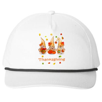 Funny Thanksgiving Shirts Gnome Gnomies Lover Snapback Five-Panel Rope Hat