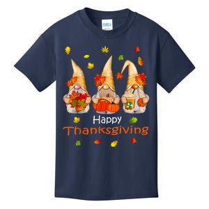 Funny Thanksgiving Shirts Gnome Gnomies Lover Kids T-Shirt