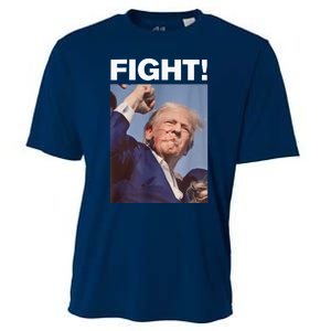 Fight! Trump Shot Trump Rally Trump 2024 Us Flag Donald Trump Election Rally Cooling Performance Crew T-Shirt