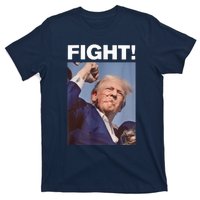 Fight! Trump Shot Trump Rally Trump 2024 Us Flag Donald Trump Election Rally T-Shirt