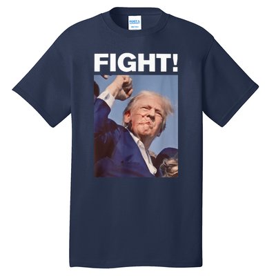 Fight! Trump Shot Trump Rally Trump 2024 Us Flag Donald Trump Election Rally Tall T-Shirt