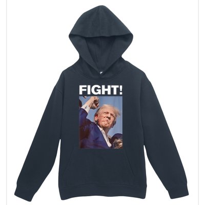 Fight! Trump Shot Trump Rally Trump 2024 Us Flag Donald Trump Election Rally Urban Pullover Hoodie