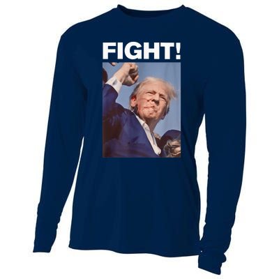 Fight! Trump Shot Trump Rally Trump 2024 Us Flag Donald Trump Election Rally Cooling Performance Long Sleeve Crew