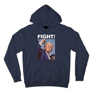 Fight! Trump Shot Trump Rally Trump 2024 Us Flag Donald Trump Election Rally Tall Hoodie