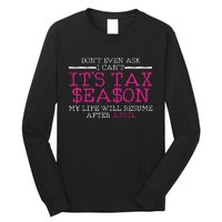 Funny Tax Season Accountant Taxation Gift Long Sleeve Shirt