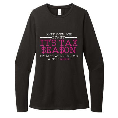 Funny Tax Season Accountant Taxation Gift Womens CVC Long Sleeve Shirt