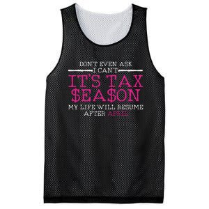 Funny Tax Season Accountant Taxation Gift Mesh Reversible Basketball Jersey Tank