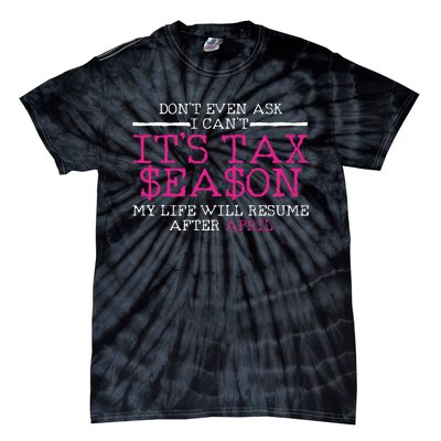 Funny Tax Season Accountant Taxation Gift Tie-Dye T-Shirt