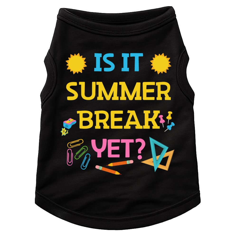 Funny Teacher Summer Break Spring Break Last Day Of School Gift Doggie Tank