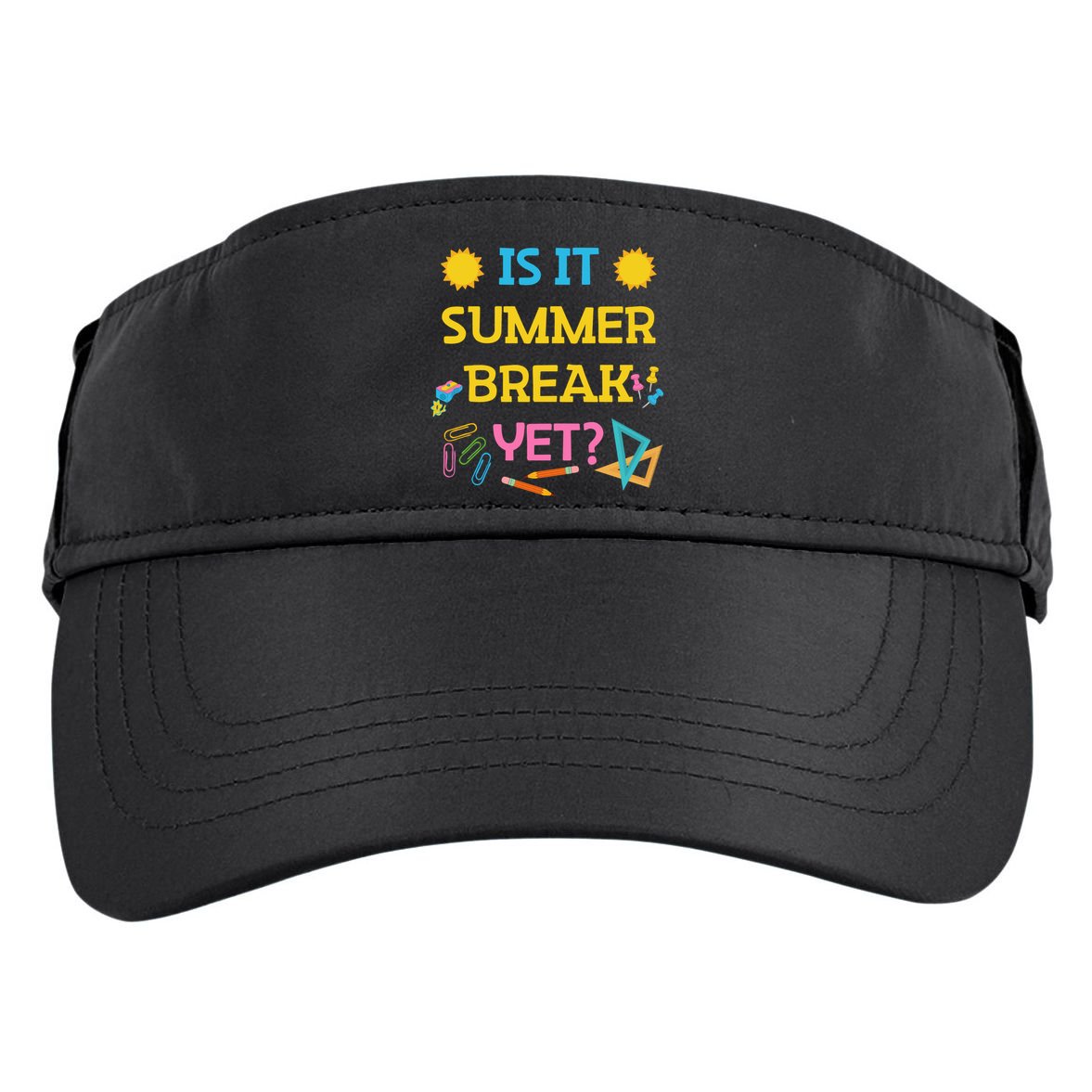Funny Teacher Summer Break Spring Break Last Day Of School Gift Adult Drive Performance Visor