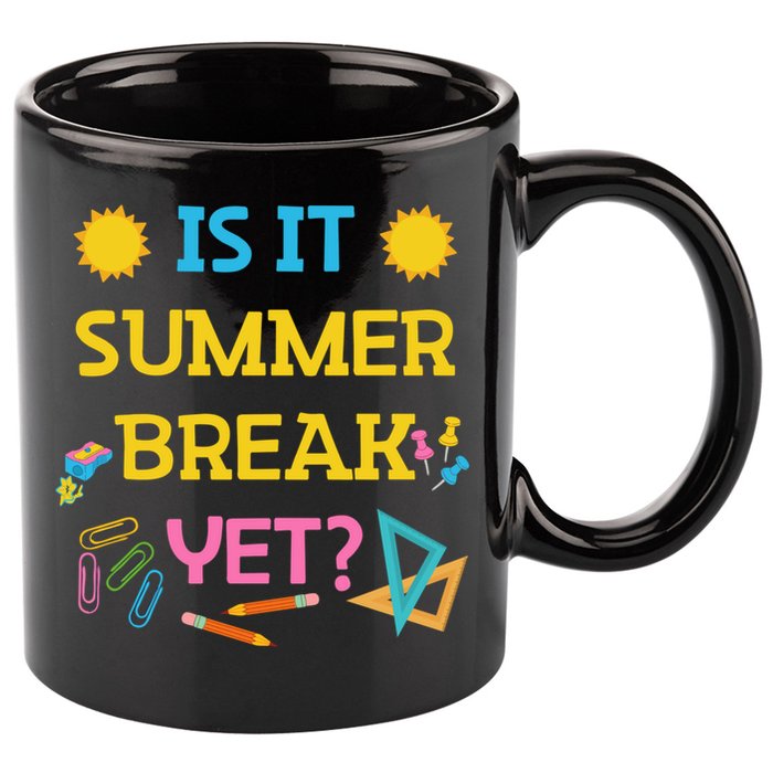 Funny Teacher Summer Break Spring Break Last Day Of School Gift 11oz C Handle Ceramic Mug