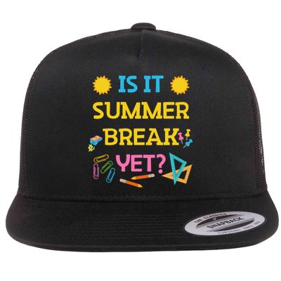 Funny Teacher Summer Break Spring Break Last Day Of School Gift Flatbill Hat