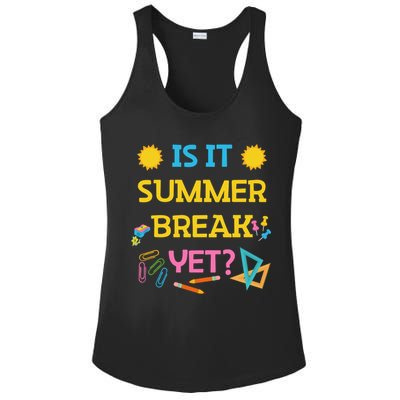 Funny Teacher Summer Break Spring Break Last Day Of School Gift Ladies PosiCharge Competitor Racerback Tank