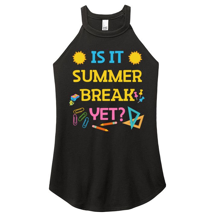 Funny Teacher Summer Break Spring Break Last Day Of School Gift Women's Perfect Tri Rocker Tank