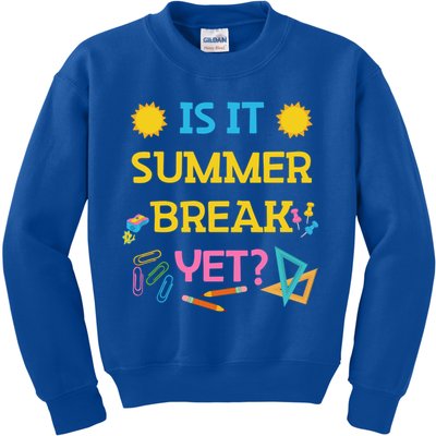 Funny Teacher Summer Break Spring Break Last Day Of School Gift Kids Sweatshirt