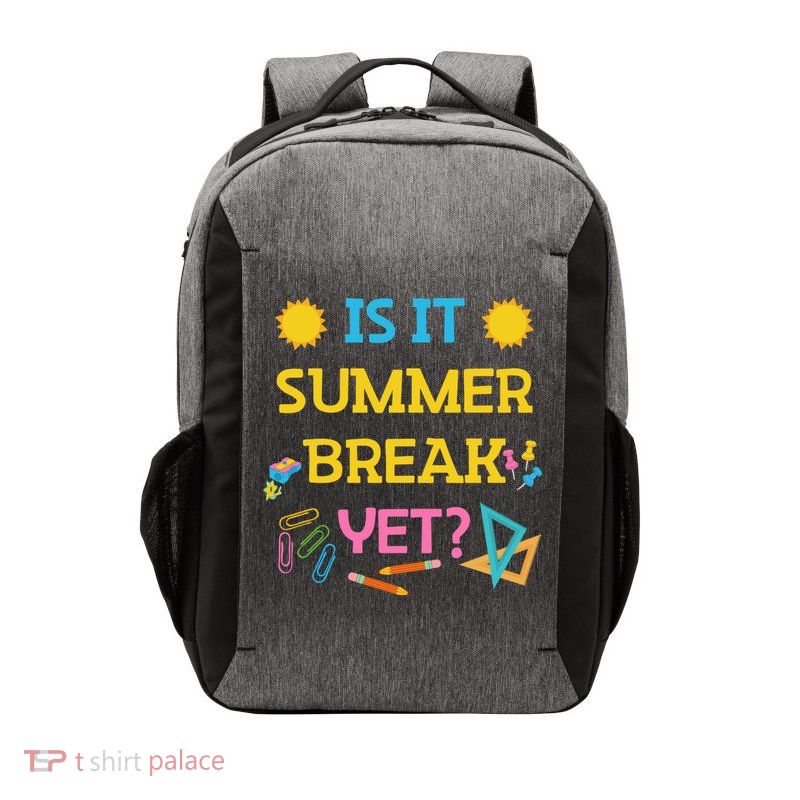 Funny Teacher Summer Break Spring Break Last Day Of School Gift Vector Backpack