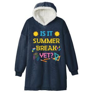 Funny Teacher Summer Break Spring Break Last Day Of School Gift Hooded Wearable Blanket