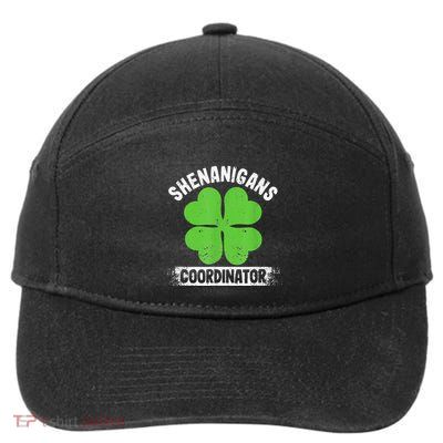 Funny Teacher St Patrick's Day Irish Shenanigans Coordinator 7-Panel Snapback Hat