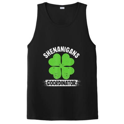 Funny Teacher St Patrick's Day Irish Shenanigans Coordinator PosiCharge Competitor Tank