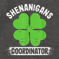 Funny Teacher St Patrick's Day Irish Shenanigans Coordinator Vector Backpack