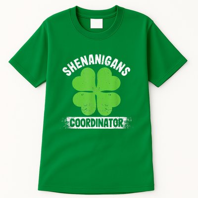 Funny Teacher St Patrick's Day Irish Shenanigans Coordinator Tall T-Shirt