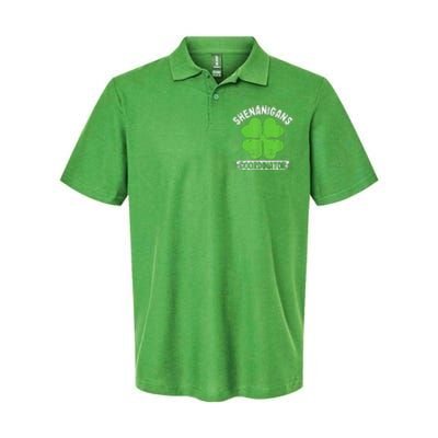 Funny Teacher St Patrick's Day Irish Shenanigans Coordinator Softstyle Adult Sport Polo