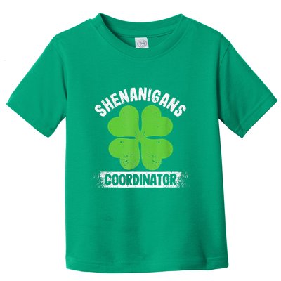 Funny Teacher St Patrick's Day Irish Shenanigans Coordinator Toddler T-Shirt